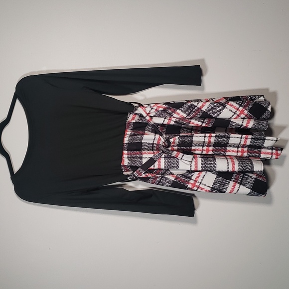 🧑🎄10/10🧑🎄👌Xl Plaid crew neck long sleeve dress by Shein👌 - Picture 6 of 11